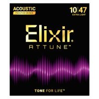 Elixir 21002 Attune, Phosphore Bronze, Extra Light, 10-47 - Vue 2